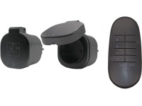 Távirányítható dugalj készlet 2+1 kültérre