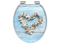 Eisl WC-ülőke Shell Heart Holzkern leeresztő automatikával